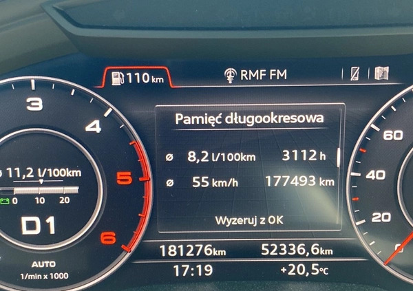 Audi Q7 cena 164900 przebieg: 181000, rok produkcji 2018 z Biała Rawska małe 781